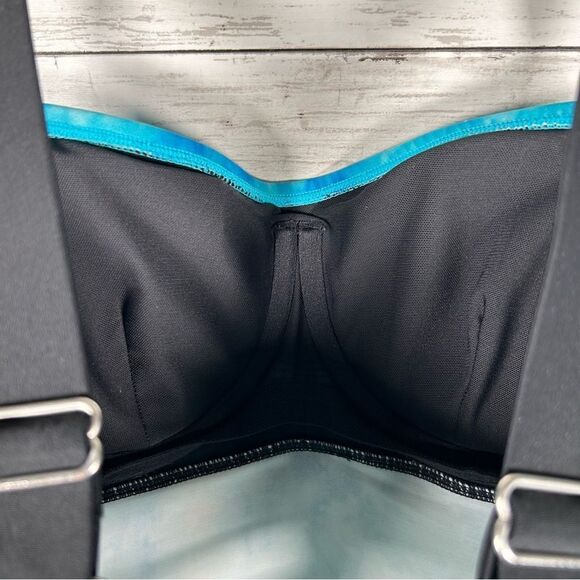 Athleta Bali Swim Tankini Top Bora Bora Blue 36 B/C Tall - Picture 8 of 9